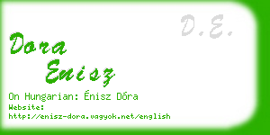 dora enisz business card